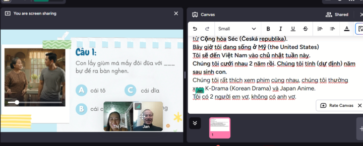 Cảm nhận sau buổi dạy chính thức đầu tiên!