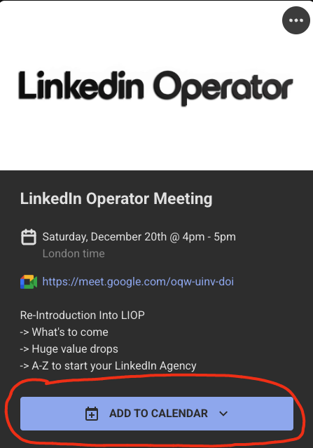 LinkedIn Operator Meeting!