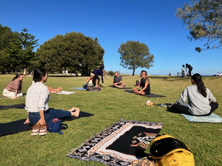Great afternoon for yoga