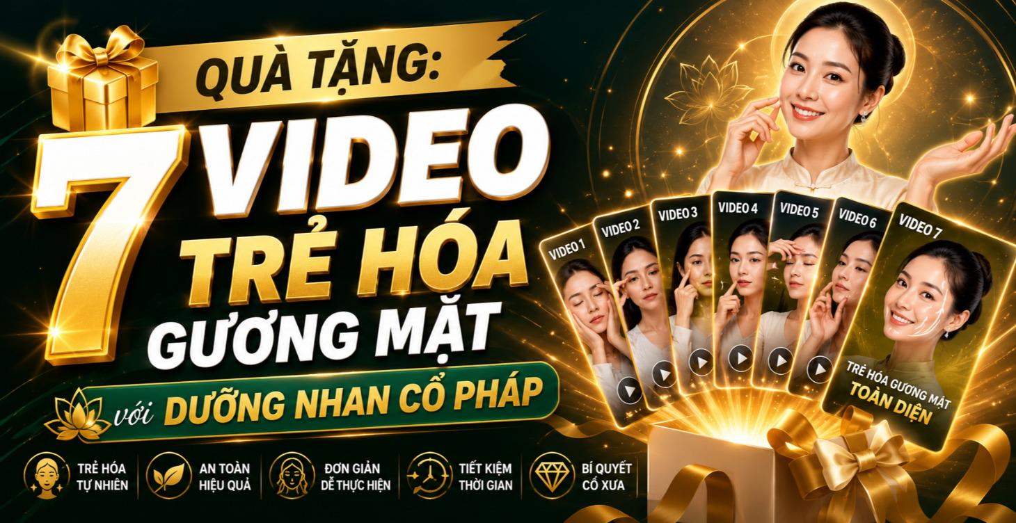 QUÀ TẶNG - 7 VIDEO TRẺ HÓA GƯƠNG MẶT VỚI DNCP