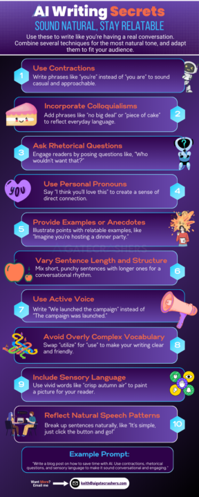 Strategies for More Natural AI-Generated Writing