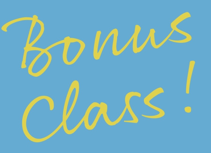 Bonus class this Sunday - Webinar format!! 