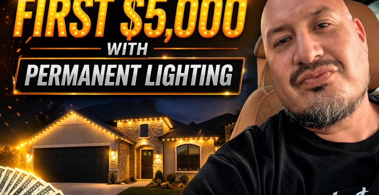 How I made my 1st $5,000 in permanent lighting