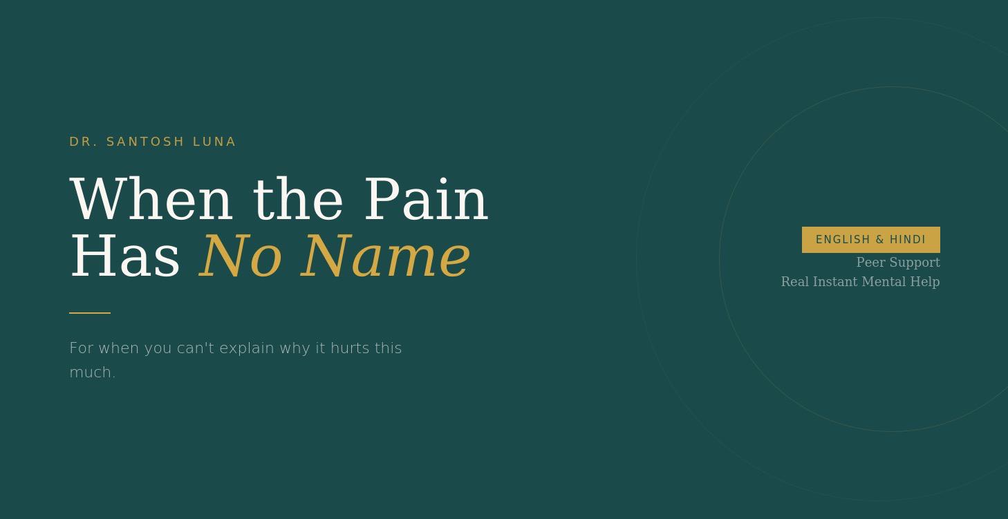 When the Pain Has No Name
