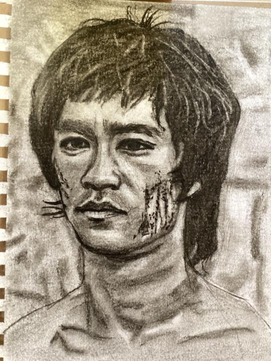 Portrait attempt of Bruce Lee.