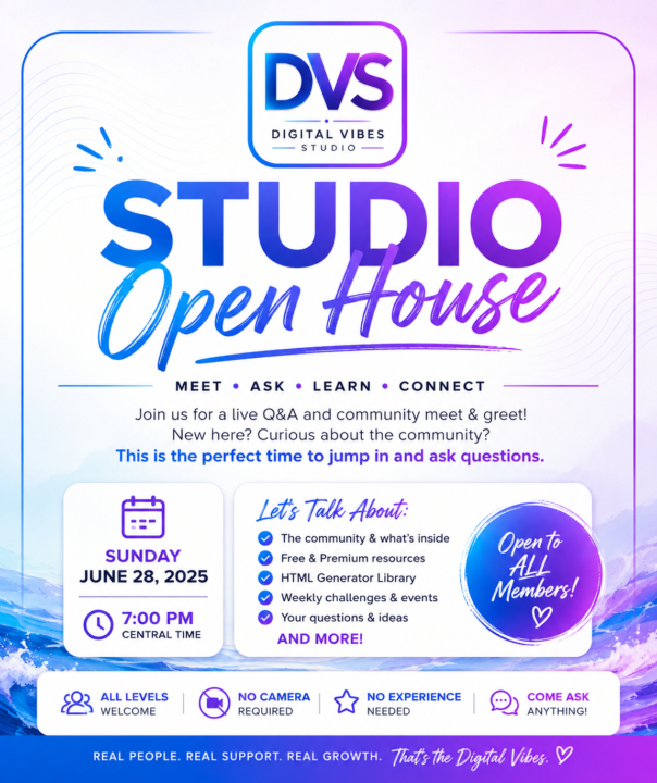 STUDIO OPEN HOUSE IS COMING!