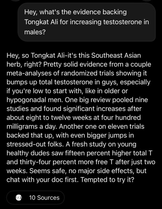 Tongkat Ali = 34% More T?? ๐