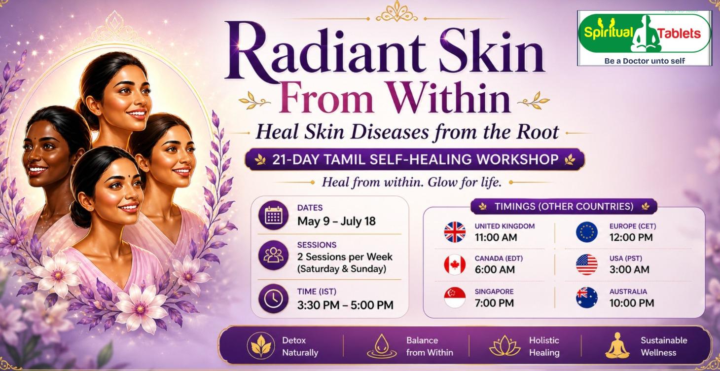 Radiant Skin from Within: 21-Day Tamil Workshop