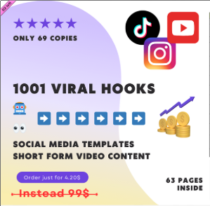 🔥 1001 Viral Hooks for Short-Form Videos 🔥