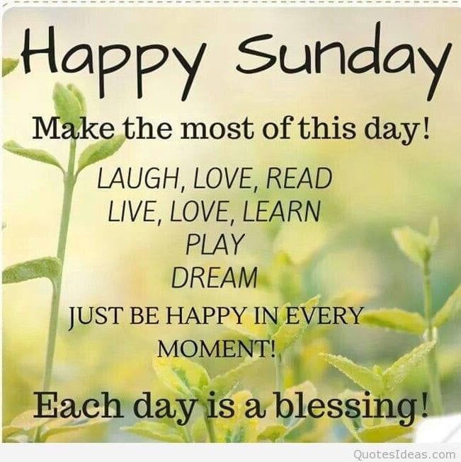 Have a blessed Sunday