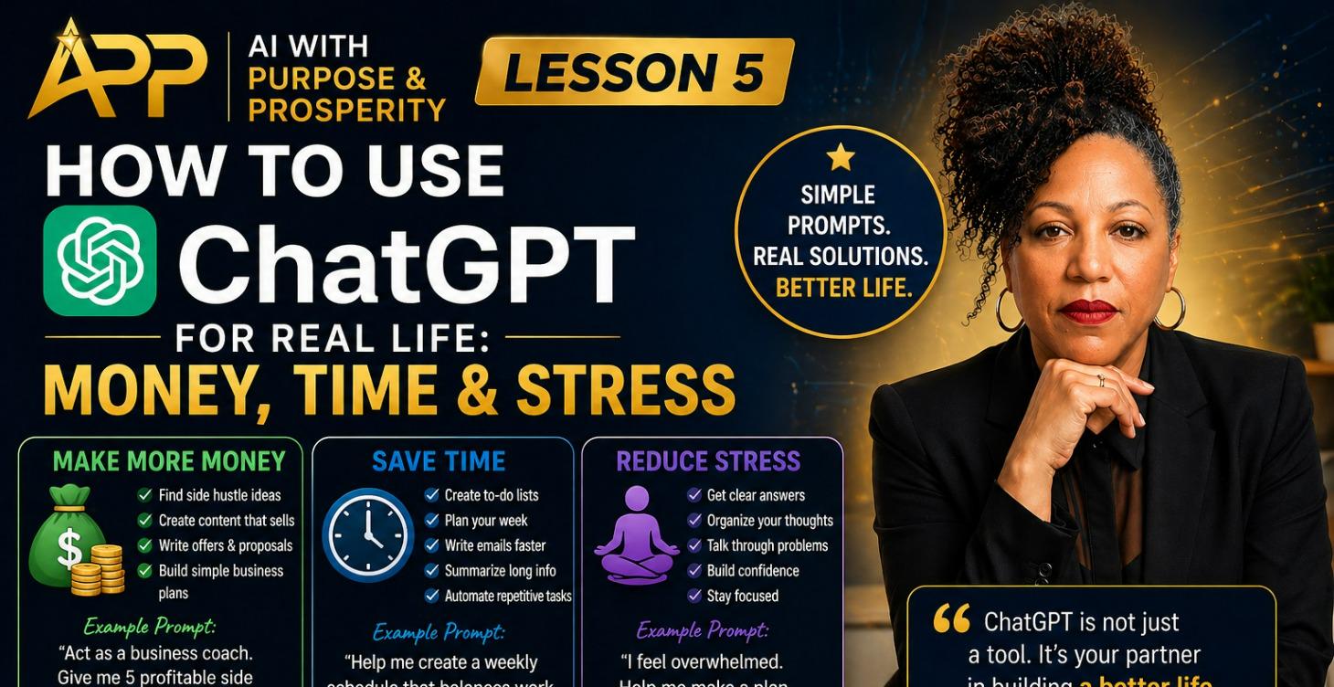 Use ChatGPT for Real Life: Money, Time & Stress