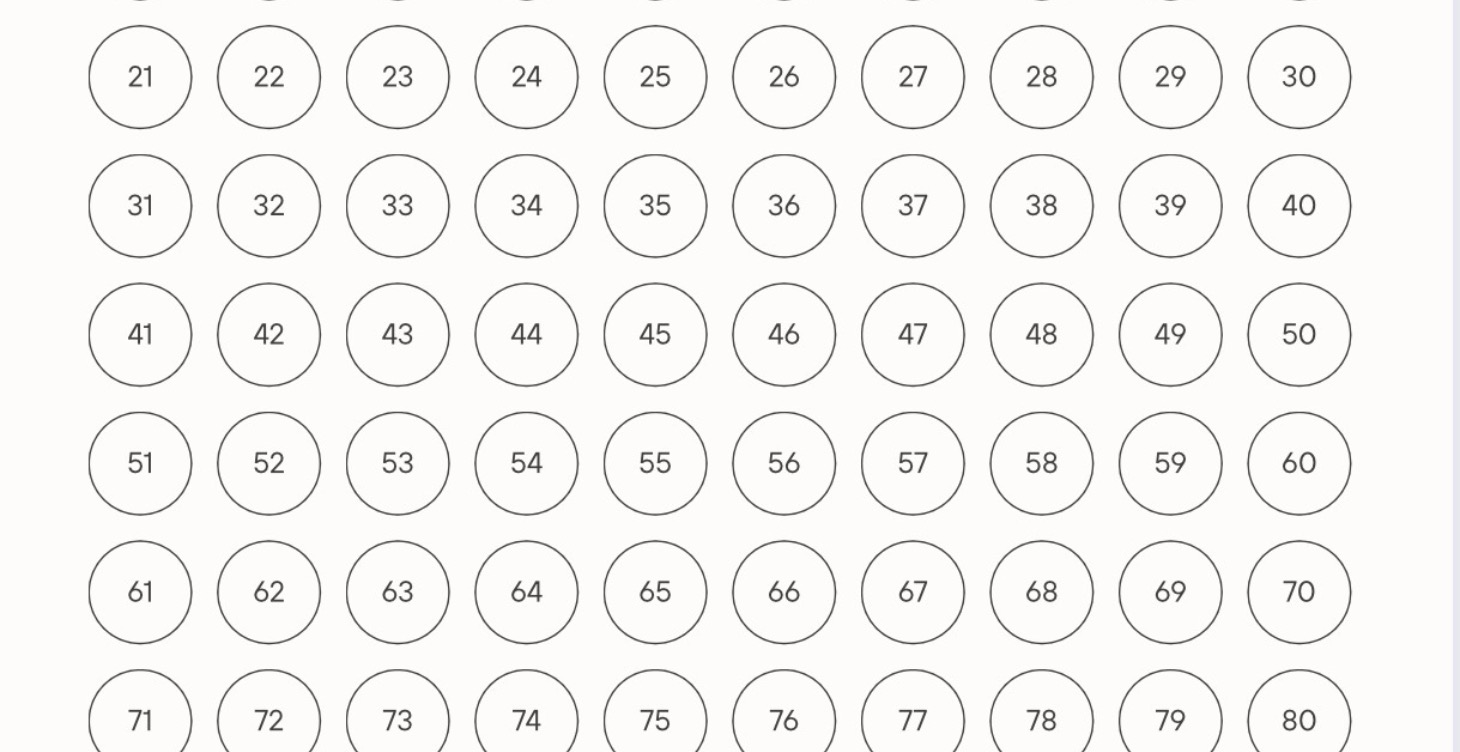 100 Day Locked-In Check Off List