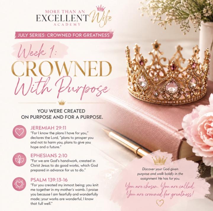 July Lesson: Crowned with Purpose