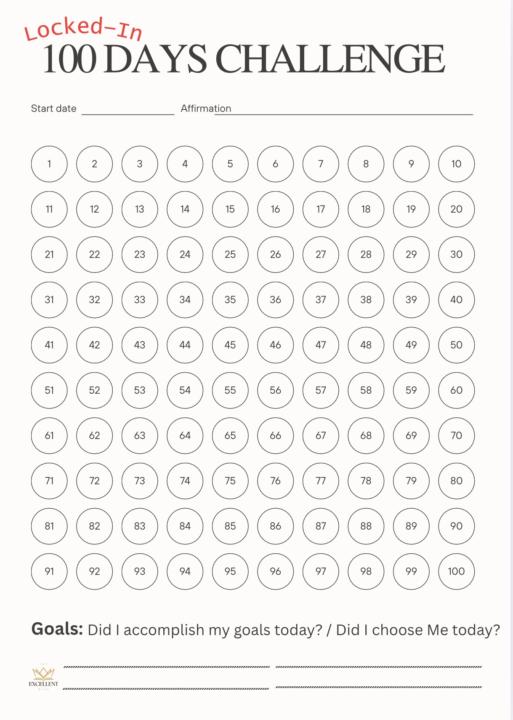 Welcome To 100 Days Locked-In Challenge! 