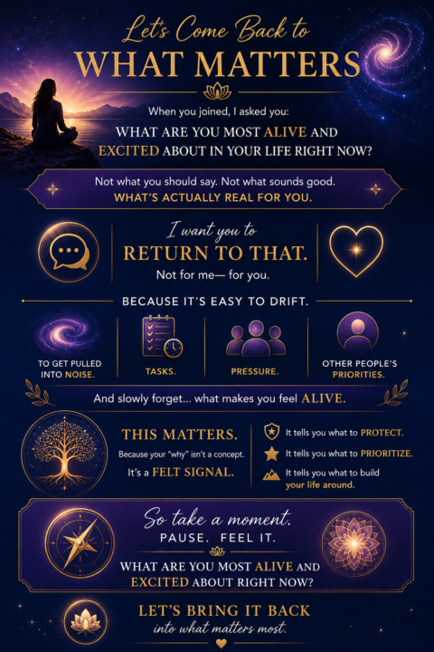 What Truly Matters in Your Life Right Now?