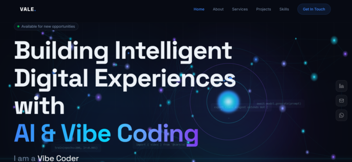 From Vision to Vibe Coding: Building an AI Portfolio That Feels Alive