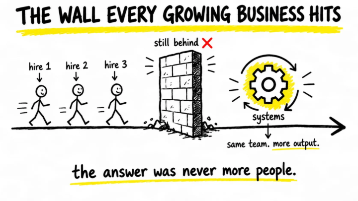 Every growing business hits the same wall.
