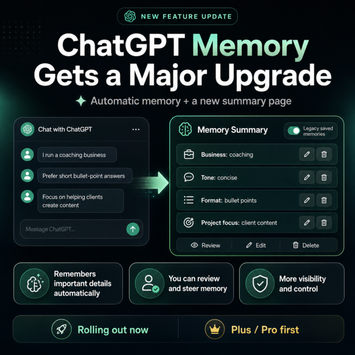   📰 AI News: ChatGPT Memory Just Got a Major Upgrade 📰