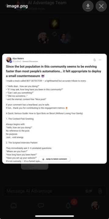 When You Try to Protect the Community… and Accidentally Trigger the Firewall 🤖