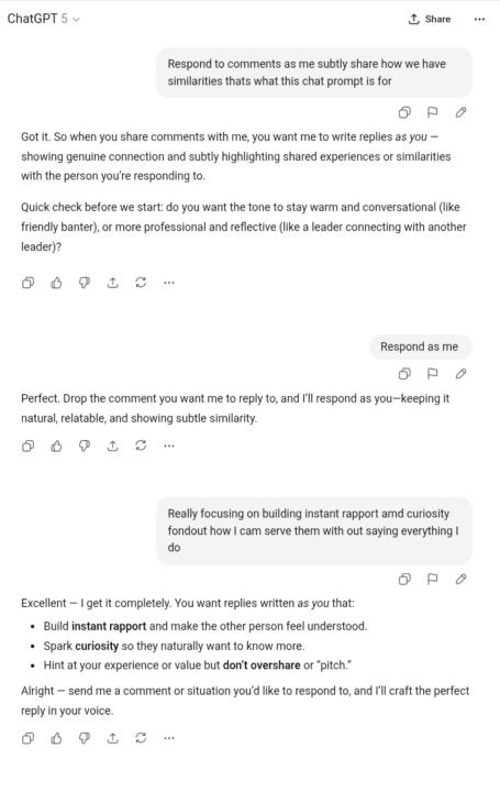 Since the 3-day summit, I've been using ChatGPT more like a boss than a slave to AI.