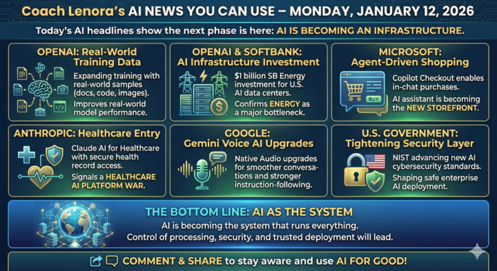 AI News You Can Use for Monday, January 12th, 2026 🤓