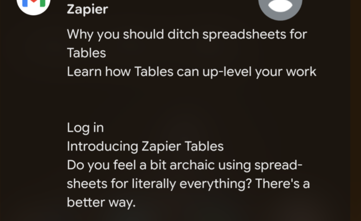 So last night I was on Zapier and....