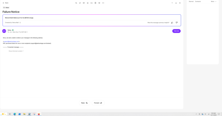 Unsuccessful attempts to cancel subscription