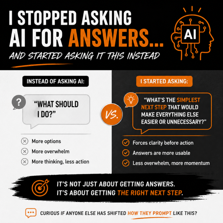I stopped asking AI for answers… and started asking it this instead