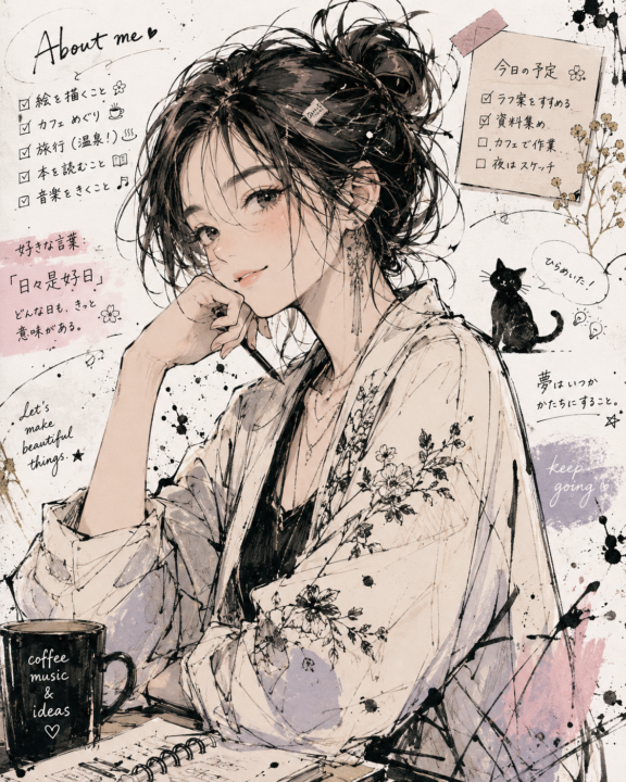 Manga-style AI Portrait 