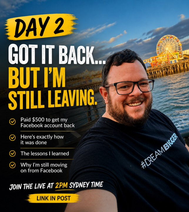 Day 2: Got My Facebook Back… Here’s What I Learned