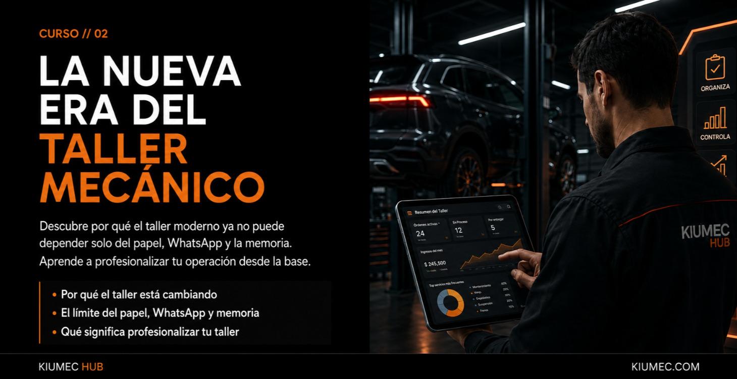 El taller mecánico está cambiando