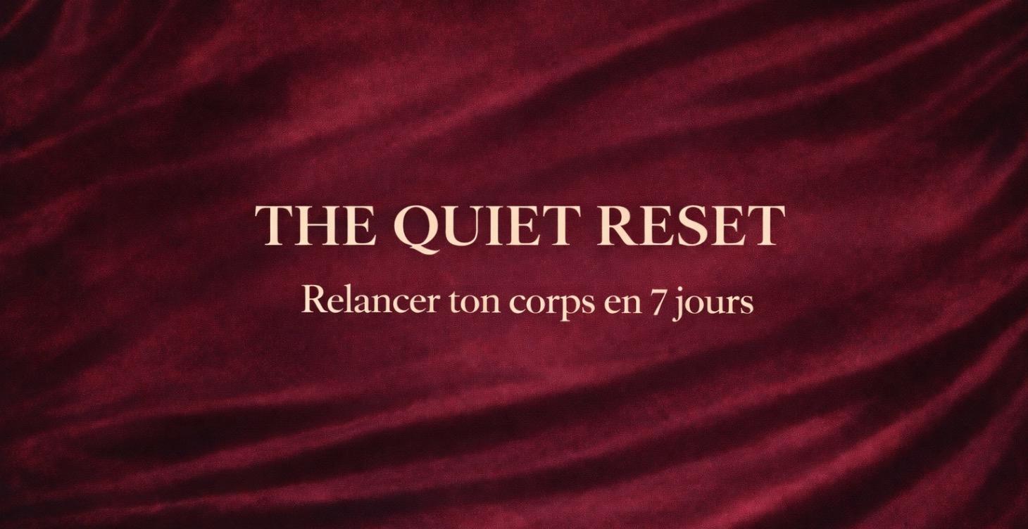 ⚡ THE QUIET RESET