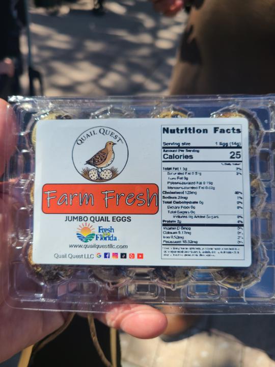 Japanese Quail Eggs at the Market!