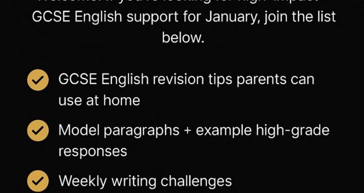 GCSE English Priority List JAN
