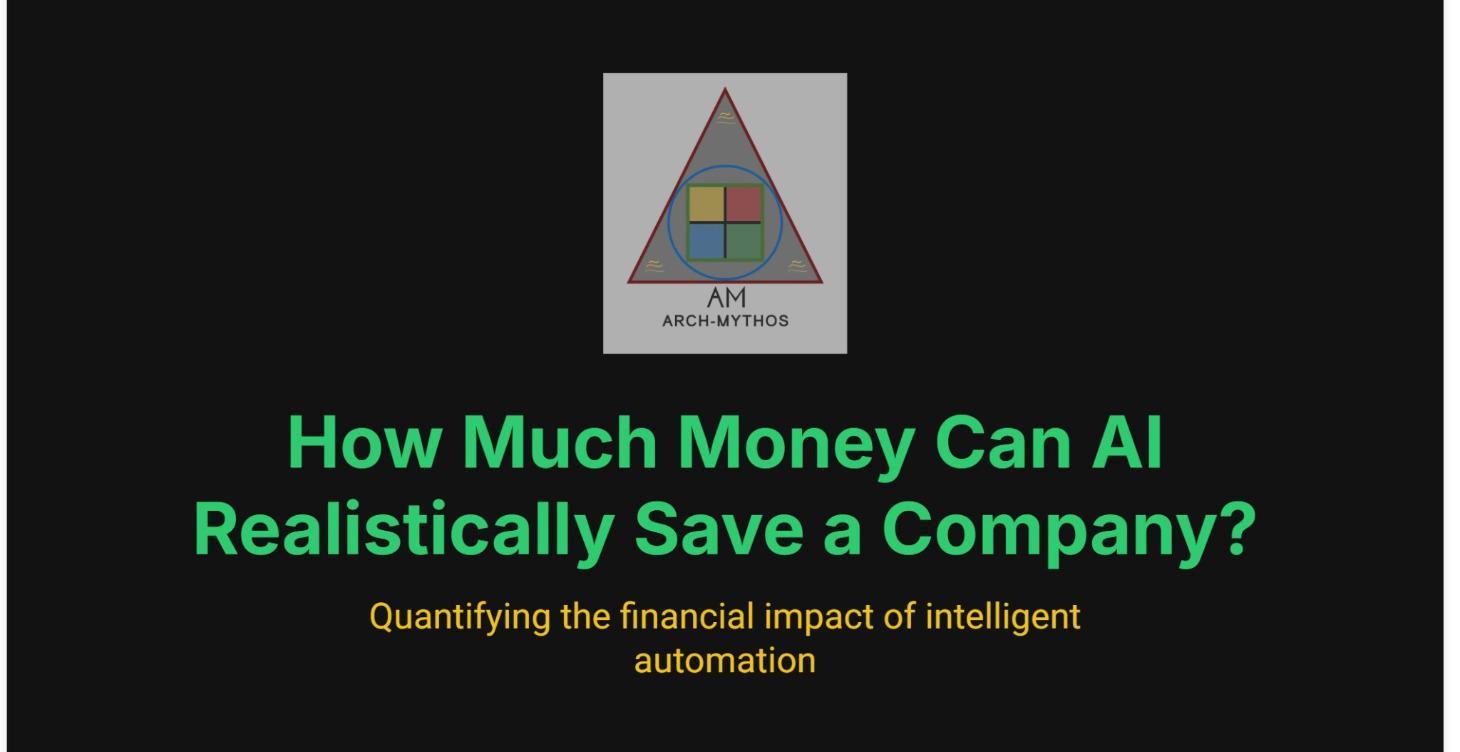 How much money can AI realistically save a Company