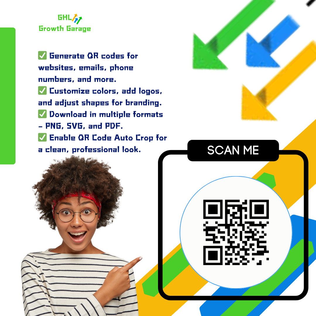 💡GHL Qr Code Generator Update: Auto Cropping · GHL Growth Garage