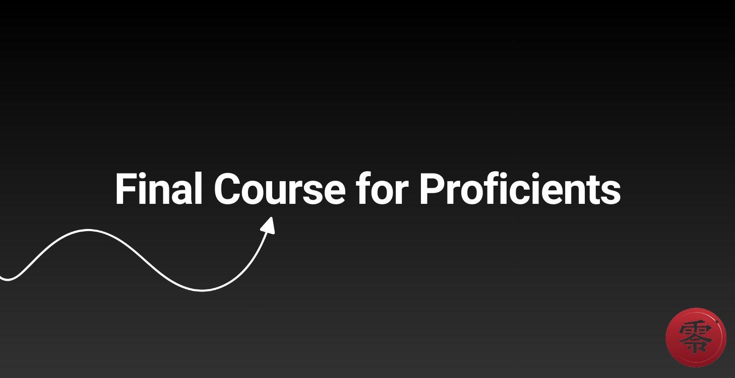 Japanese for Proficients