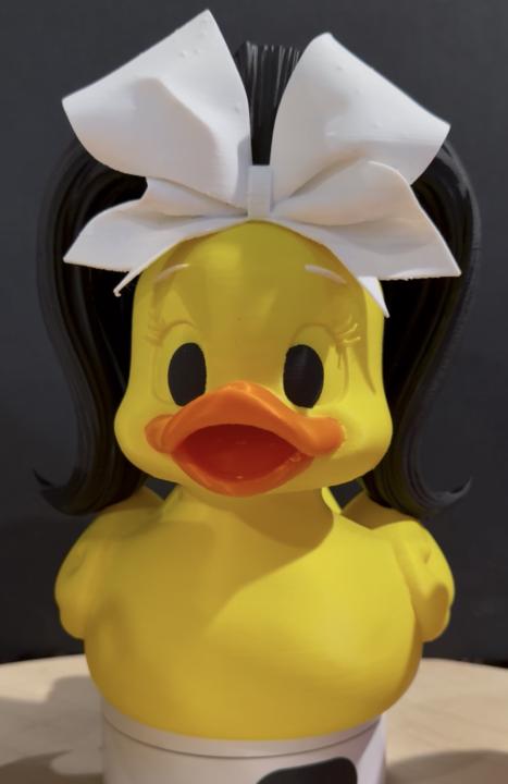 Black haired Danni Duck