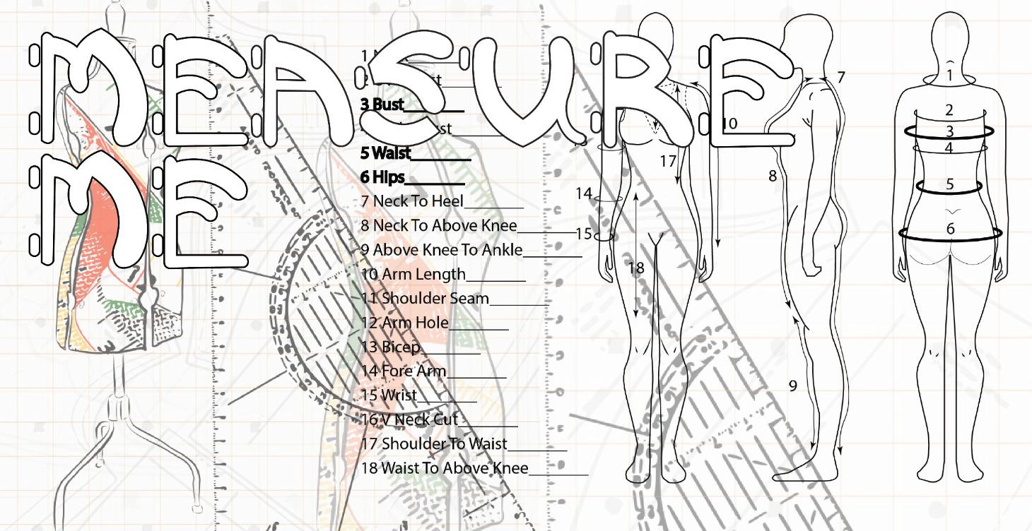 MEASURE ME - STEP 1 - HOW TO MAKE A WEDDING DRESS