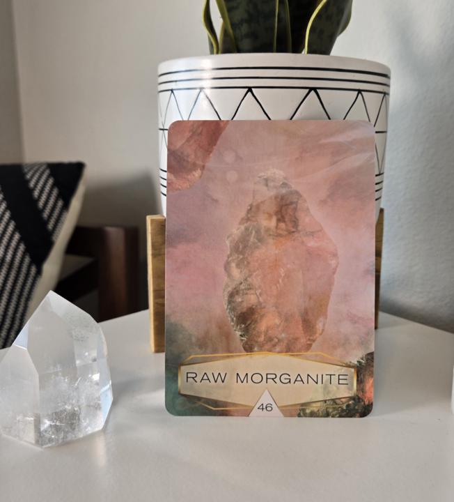 💕 Today's Oracle Card Pull: Raw Morganite 💕