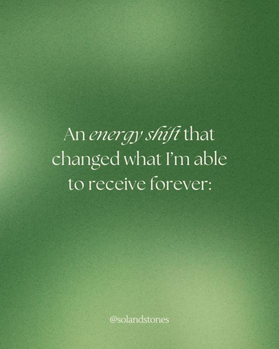 💚 The Energy Shift That Changed Everything For Me