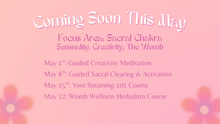 May Theme: Feel. Flow. Create.