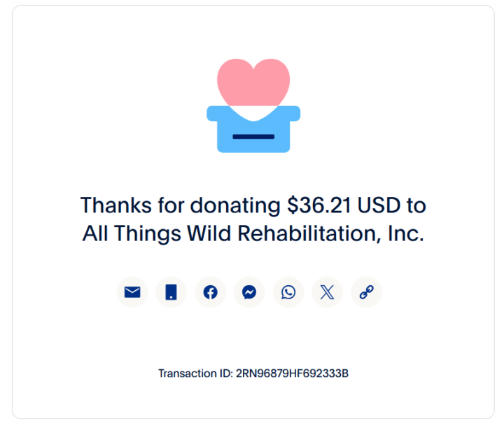 Our First Donations!