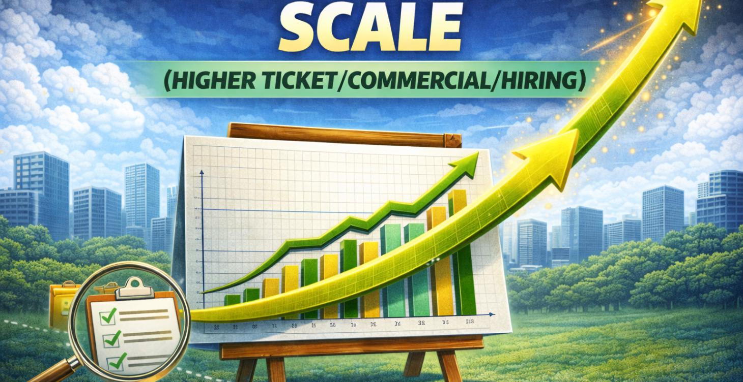 COURSE 8: Scale (Higher Ticket/Commercial/Hiring)