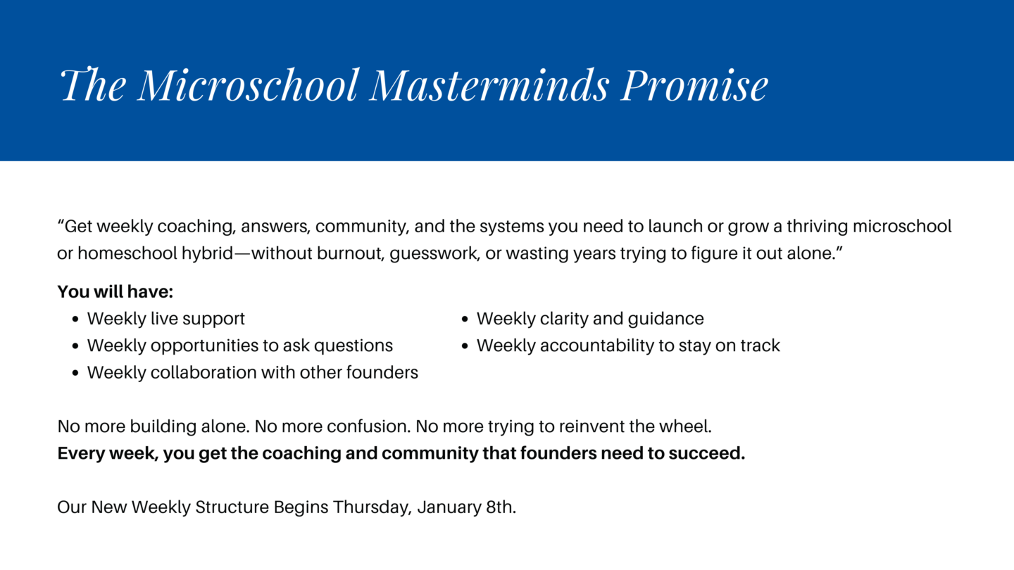 Microschool Masterminds