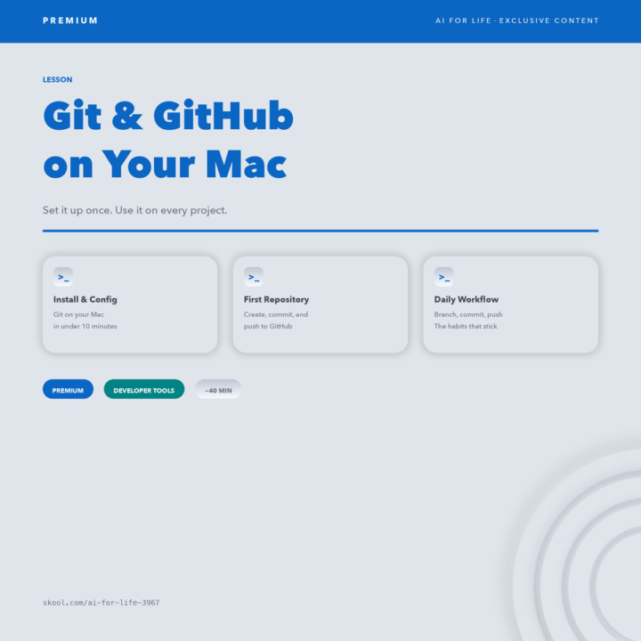 New Lesson — Git & GitHub on Your Mac