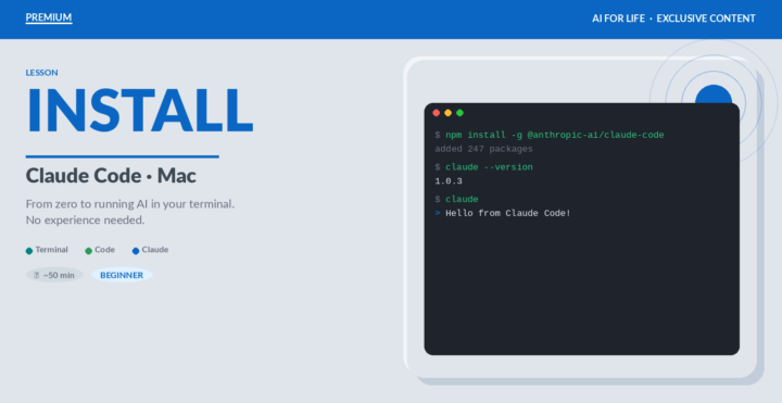 Installing Claude Code on a Mac