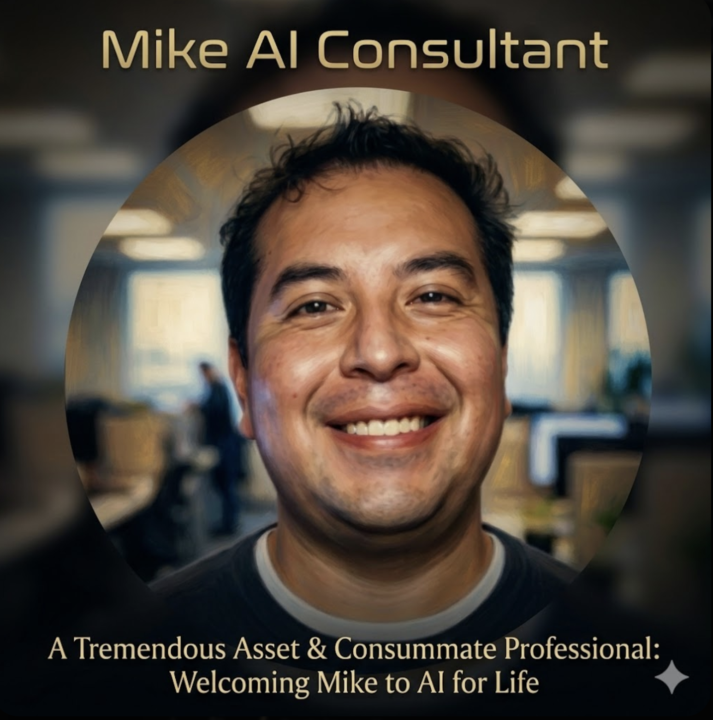 Big welcome to Mike (aka Mike AI Consultant).