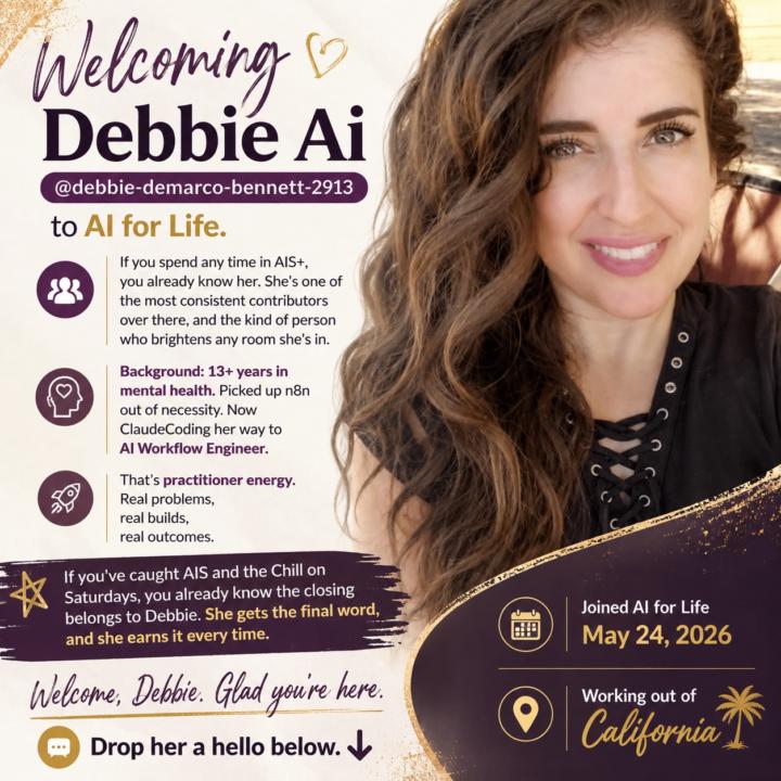 Welcoming Debbie Ai to AI for Life!