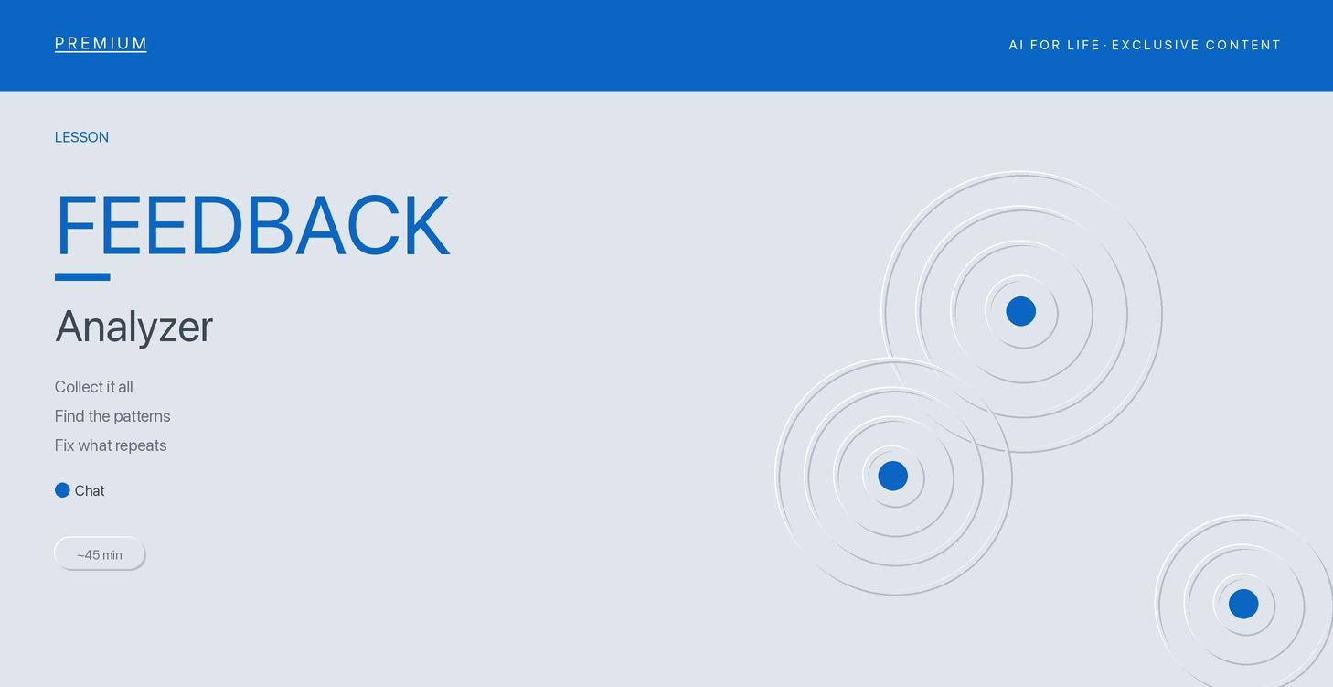 Feedback Analyzer: Find Patterns